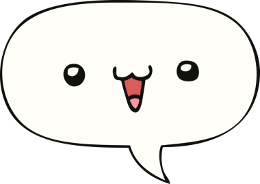 Bir insan tarafından çizilmiş sevimli, mutlu bir yüz karikatürü.