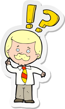 Bir insan tarafından çizilmiş silindir şapkalı bir kurt adamın çıkartması.