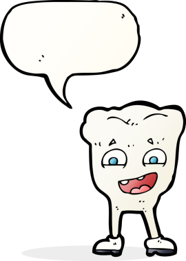 Bir insan tarafından çizilmiş, mutlu dişli çizgi film.