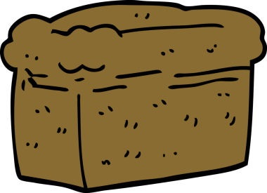 Bir insan tarafından çizilmiş bir ekmek karalaması.