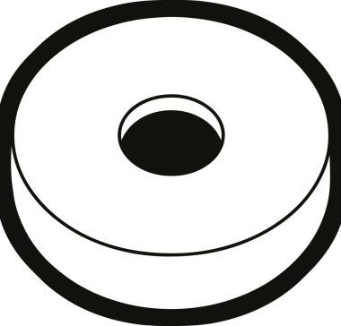 bir insan tarafından çizilmiş donut grafik vektör resimleme simgesi