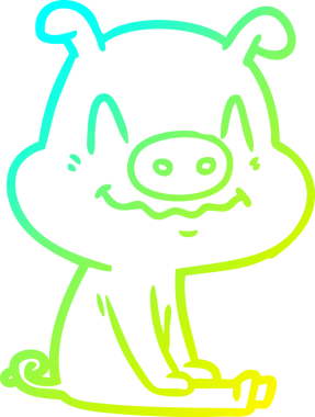 Bir insan tarafından çizilmiş soğuk çizgi film karakteri çizimi.