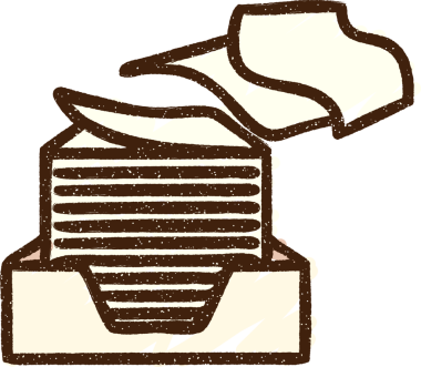 Bir insan tarafından çizilmiş Ofis Kağıdı Tebeşiri