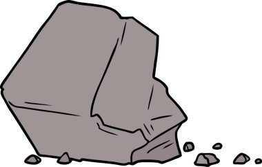 bir insan tarafından çizilmiş büyük kaya karikatürü