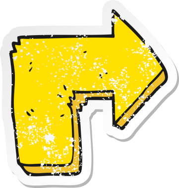 Bir insan tarafından çizilmiş karikatür okunun gerilimli yapıştırması.