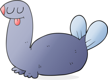 Bir insan tarafından çizilmiş serbest karikatür mührü