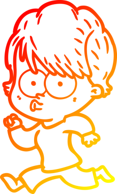 Bir insan tarafından çizilmiş bir karikatür kadın çizimi