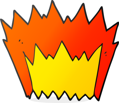 Bir insan tarafından çizilen serbest çizim çizgi film patlaması