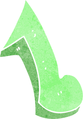 bir insan tarafından çizilmiş karikatür notası