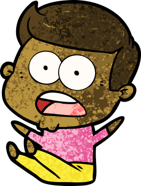 Bir insan tarafından çizilmiş bir karikatür.