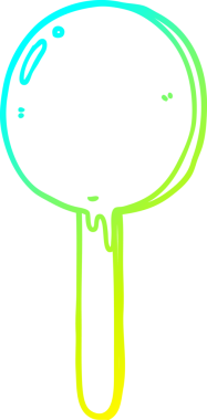 Bir insan tarafından çizilen lolipopun soğuk gradyan çizimi