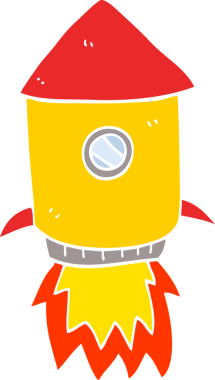 bir insan tarafından çizilmiş karalama uzay roketi