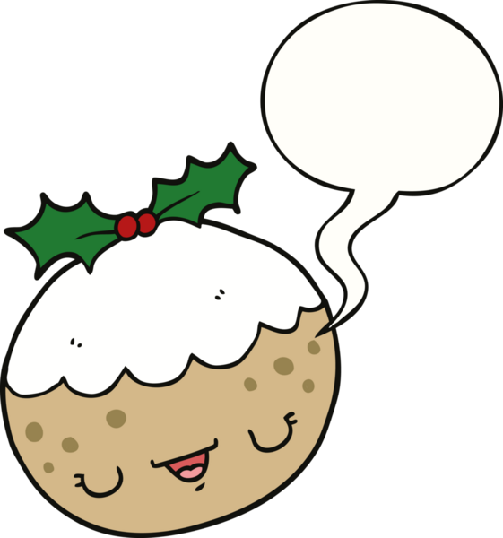 Bir insan tarafından çizilmiş tatlı bir çizgi film pudingi.