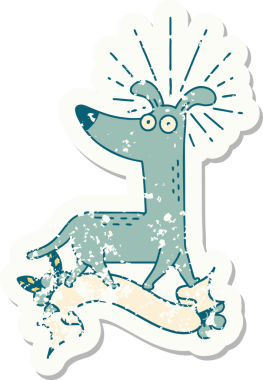 Bir insan tarafından çizilmiş eski bir dövme stili.