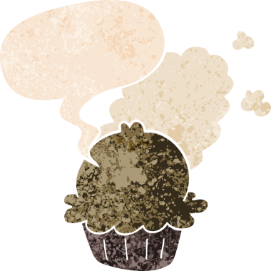 Bir insan tarafından çizilmiş grunge dertli retro biçimli konuşma baloncuklu şirin çizgi film turtası