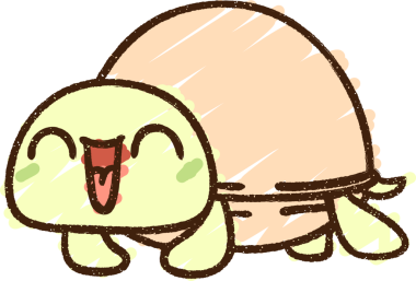 Bir insan tarafından çizilen Mutlu Kaplumbağa Tebeşiri