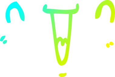 Bir insan tarafından çizilmiş güzel, mutlu bir karikatür çizimi.