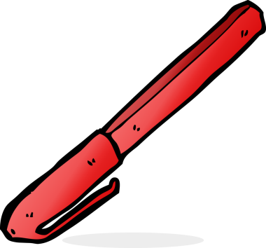 Bir insan tarafından çizilmiş karikatür kalem.