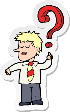 Bir insan tarafından çizilmiş bir karikatür öğrencisinin çıkartması.