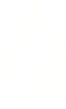 Bir insan tarafından çizilen neşeli köpek tebeşiri.