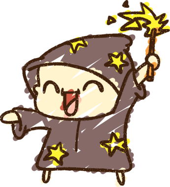 Bir insan tarafından çizilen Genç Büyücü Tebeşiri