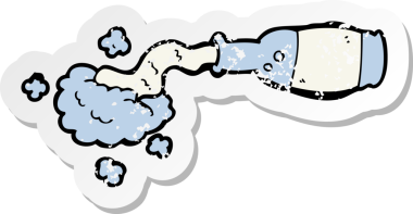 Bir insan tarafından çizilmiş bir karikatürün gerilimli etiketi.