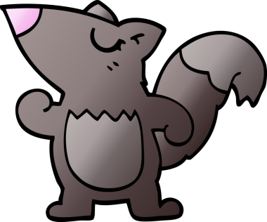 Bir insan tarafından çizilmiş karalama sincabı.