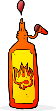 Bir insan tarafından çizilmiş acı sos.