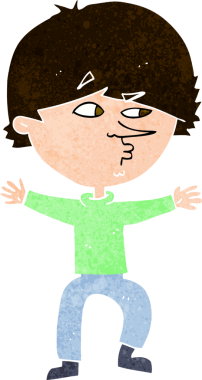 bir insan tarafından çizilmiş şüpheli bir adam.