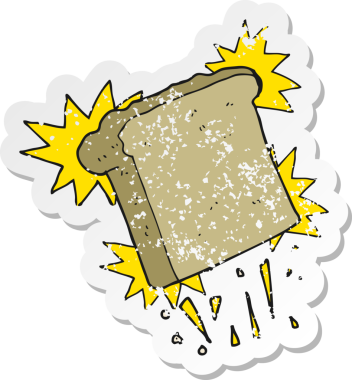 Bir insan tarafından çizilmiş bir karikatürün gerilimli çıkartması.