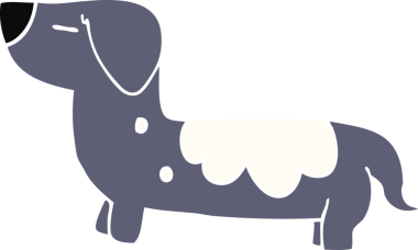 Bir insan tarafından çizilmiş karalama köpeği.