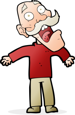 Çizgi film bir insan tarafından çizilmiş yaşlı adamı dehşete düşürdü.