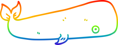 bir insan tarafından çizilmiş karikatür deniz balinası çizimi