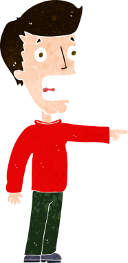 Bir insan tarafından çizilmiş karikatür.