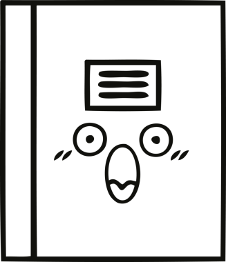 Bir insan tarafından çizilmiş bir defterin çizgi çizimi