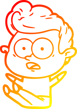 Bir insan tarafından çizilmiş çizgi film karakteri çizimi.