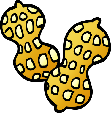 Bir insan tarafından çizilmiş karikatür fıstığı.