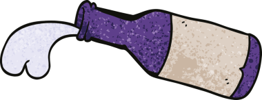 Bir insan tarafından çizilmiş sihirli iksir.