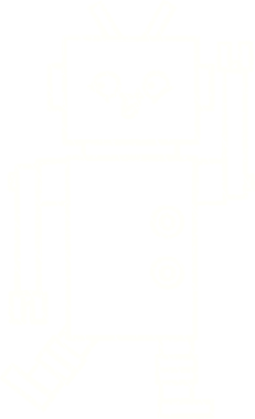 Bir insan tarafından çizilen robot tebeşiri.