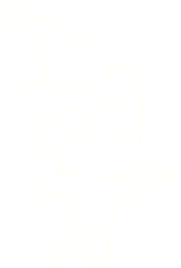 Bir insan tarafından çizilen Noel Adam Tebeşiri