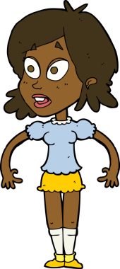 Bir insan tarafından çizilmiş bir karikatür.