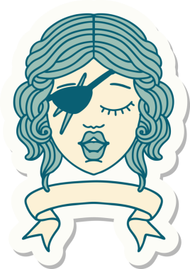 Bir insan tarafından çizilmiş afişi olan düzenbaz bir karakterin çıkartması.