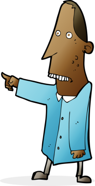 Bir insan tarafından çizilmiş çirkin bir adam.