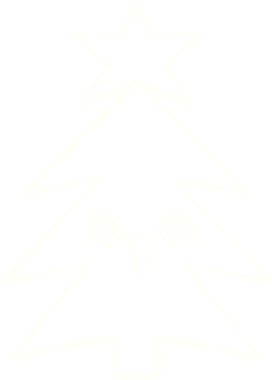 Bir insan tarafından çizilmiş Noel Ağacı Tebeşiri