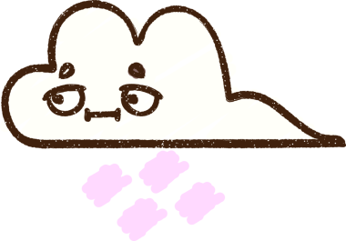 Bir insan tarafından çizilen Hava Bulutu Tebeşiri