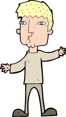 Bir insan tarafından çizilmiş garip bir adam.