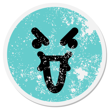 bir insan tarafından çizilmiş gülen yüz çemberi.