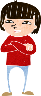 Bir insan tarafından çizilmiş el çizimi karikatür