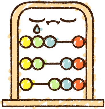 Ağlayan Abaküs Tebeşiri Bir insan tarafından çizilmiş