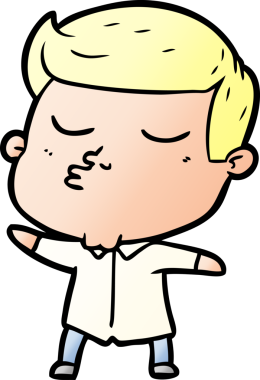 Bir insan tarafından çizilmiş karikatür mankeni adam.